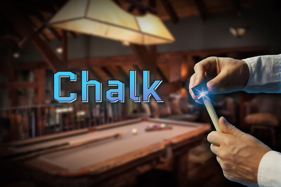 How to chalk a pool cue correctly?